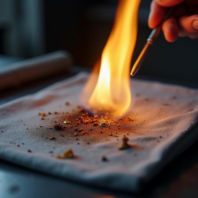 Kiểm tra khả năng chống cháy của vải trong phòng thí nghiệm theo tiêu chuẩn an toàn