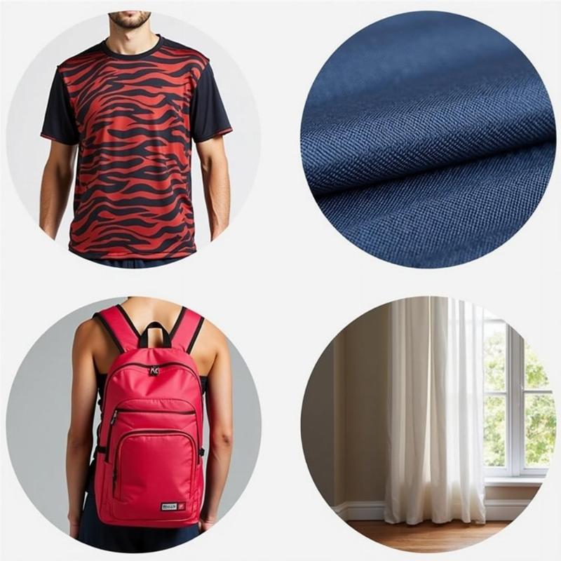 Ung dung da dang cua vai polyester trong may mac dong phuc va thoi trang the thao