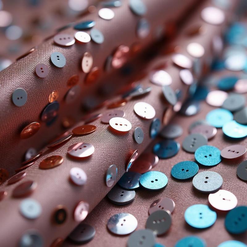 Các loại vải kim sa lấp lánh với nhiều hình dạng và màu sắc sequin khác nhau tạo hiệu ứng bắt mắt.