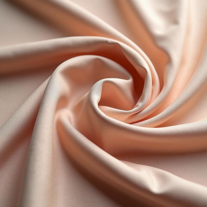 Bề mặt vải mango mịn màng, độ rủ tốt, ứng dụng trong may mặc thời trang và đồng phục.