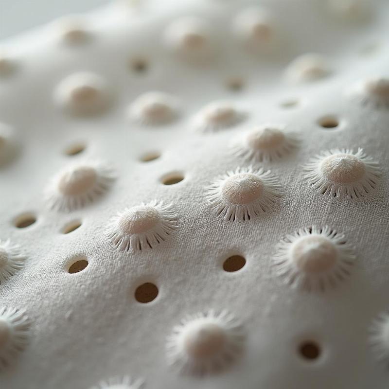 Hinh anh cau truc vai me voi lo tho li ti, minh hoa cho vai me la gi