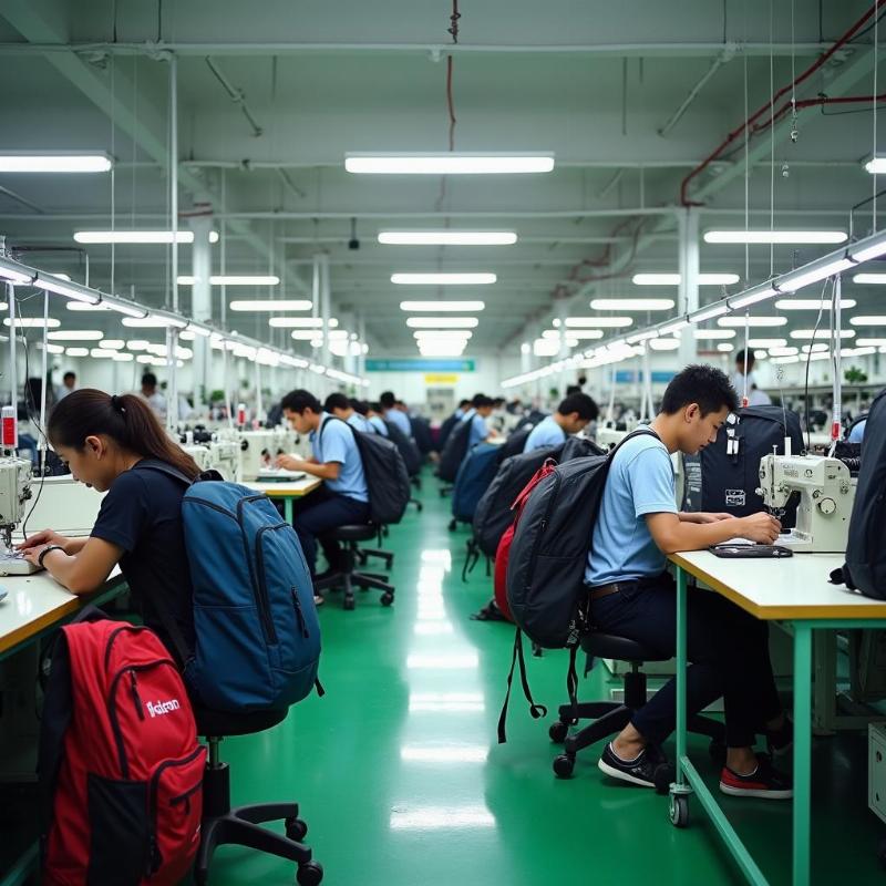 Xưởng may balo TPHCM uy tín chất lượng, sản xuất balo đồng phục theo yêu cầu